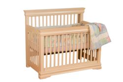 Beautiful construction marks the Louis Phillippe Convertible Crib.